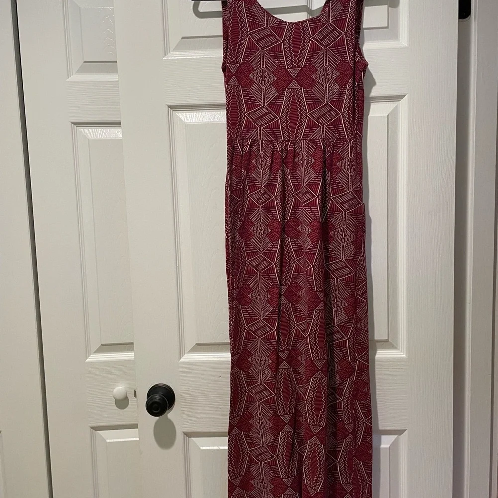 Mata Traders Women's Geometric Maxi Dress S Boho Fair Trade Hippie Babydoll Soft - Picture 3 of 11